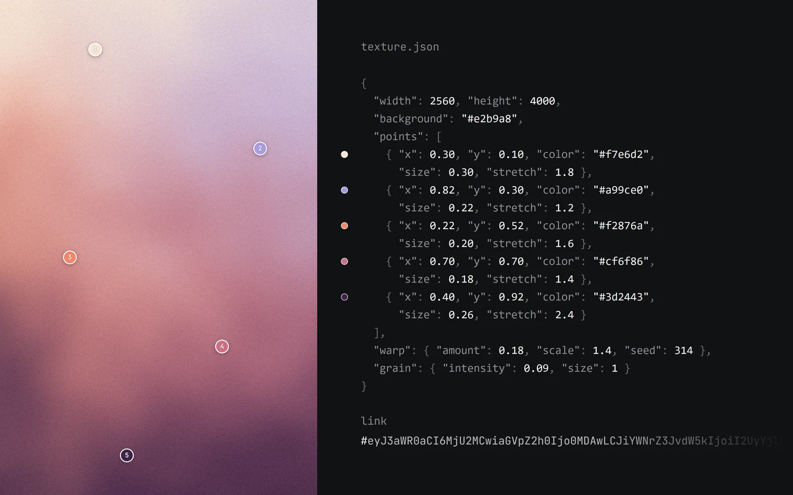 Texture Generator — mesh gradients — detail